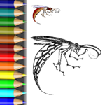 Ausmalbilder von Monstern. Niedliche Malbilder.