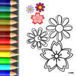 Download PDF Ausmalbild Wiesenblumen Malvorlagen Blumen Blüten1