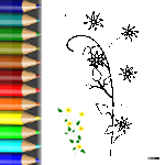 Download PDF Ausmalbild Blumenranke Malvorlagen Blumen Blumenranke