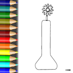 Download PDF Ausmalbild Blumen in Vase Malvorlagen Blumen Blumenvase1