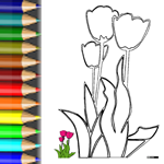 Download PDF Ausmalbild Sonnenblume Malvorlagen Blumen Tulpe