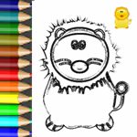 Opossum Ausmalen. Ausmalbild Tiere. Lustige Tierbilder Malvorlagen.