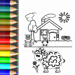 Bild zum ausmalen Tiere und Bauernhof