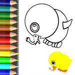 Malvorlage Tiere vom Bauernhof zum ausmalen Kücken