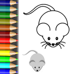 Vorlage ausmalen Tiere vom Bauernhof Malbild Maus