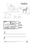 ABC Ausmalbuch Arbeitsblatt Z