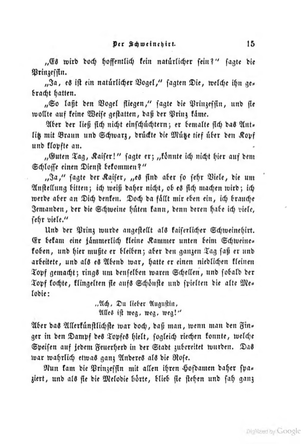 Der Schweinehirt - Andersens Märchen - Teil 3 - Kurzinhalt