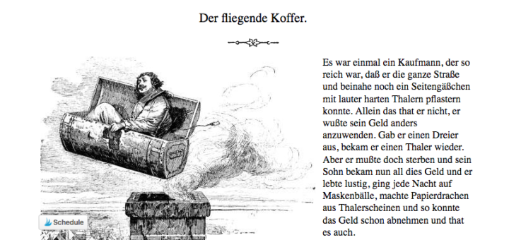 Der fliegende Koffer (H. C. Andersen) | BabyDuda » Andersens Märchen