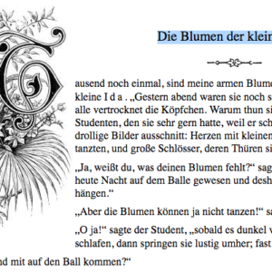 Die Blumen der kleinen Ida (H. C. Andersen)