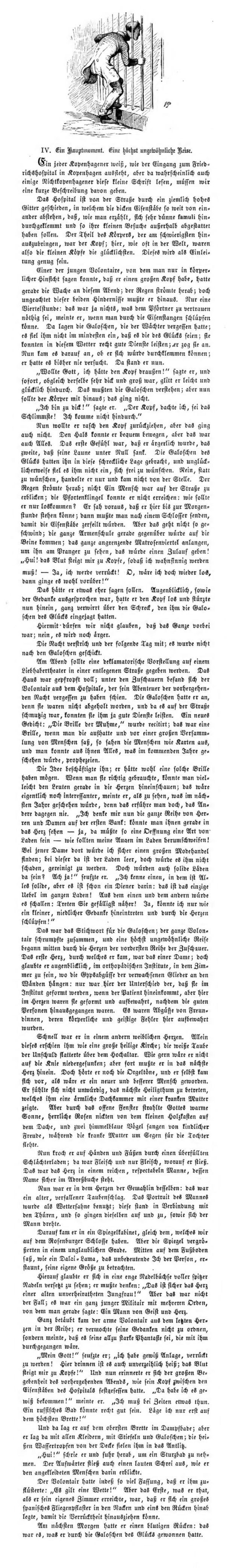 Die Galoschen des Glückes Andersen – Märchen für Kinder. Inhalt & Interpretation. 4. Geschichte: Ein Hauptmoment "Eine höchst ungewöhnliche Reise [...]"