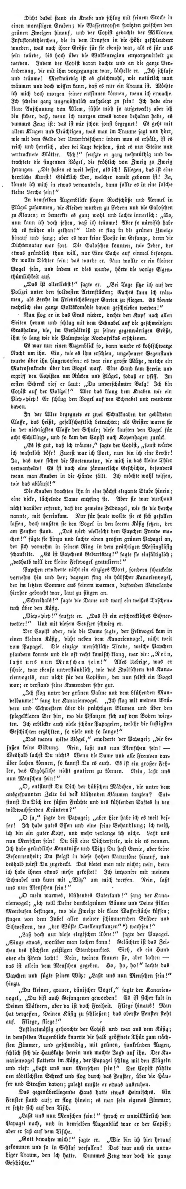 Märchen von Andersen: Die Galoschen des Glückes Analyse, Kurzinhalt, Interpretation, Volltext, Hörbuch. (5. Die Verwandlung des Schreibers / Kopisten) 