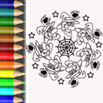 Mandala Hexenmotiv Walpurgisnacht & Halloween | BabyDuda » Malbuch