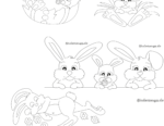 Osterhase-Ausmalbilder