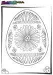 Ostermotiv Malvorlage Osterei-Muster