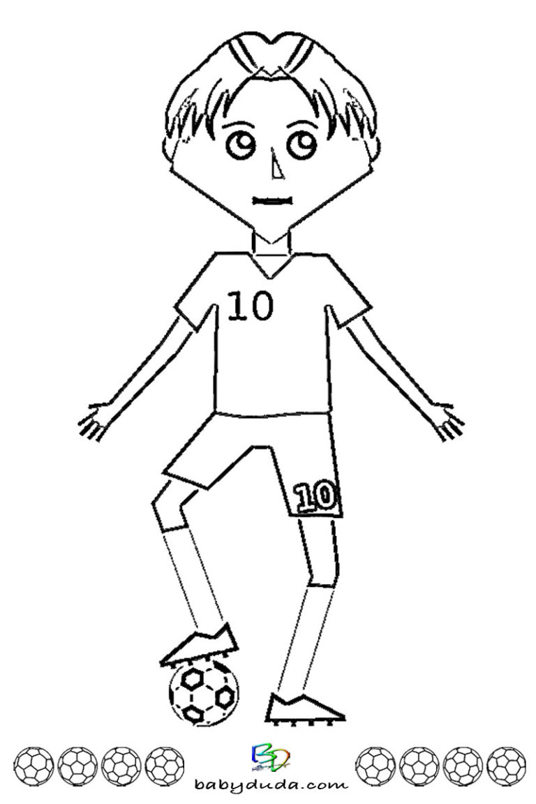 Fußball Ausmalbilder ⚽ Spielfeld, Ball &amp; Fußballfieber