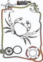 Ausmalbild Meer Krabbe Ausmalen. Malvorlagen Wasser und Tiere