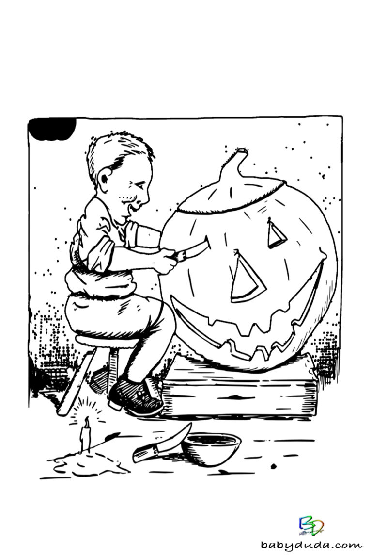 Halloween &amp; Walpurgisnacht Ausmalbilder 👻 BabyDuda » Malbuch