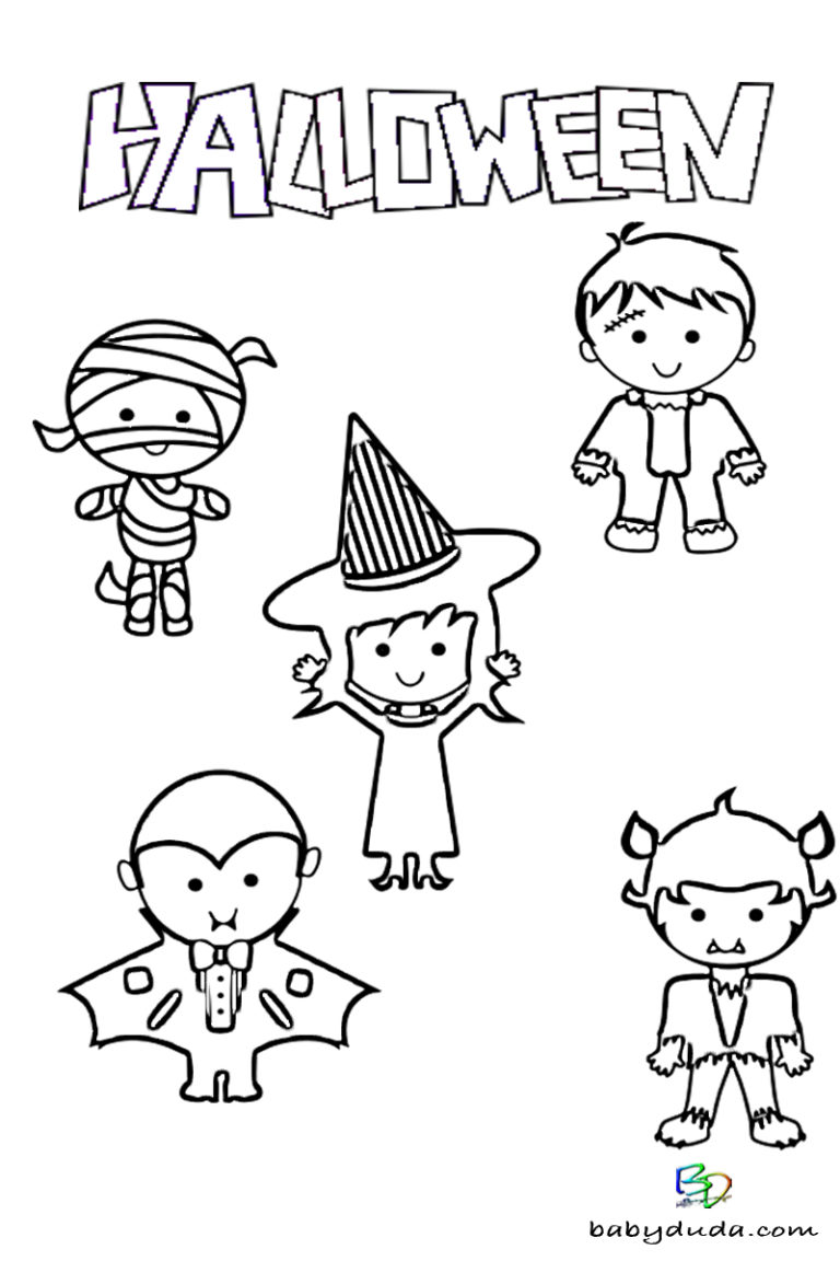 Halloween &amp; Walpurgisnacht Ausmalbilder 👻 BabyDuda » Malbuch