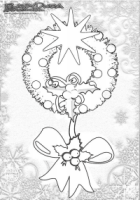 Weihnachten-Ausmalbild-Weihnachts-Malbild-Weihnachtskranz