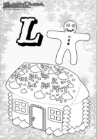 ABC Winter Buchstaben – L – Lebkuchen ABC Winter Buchstaben – L – Lebkuchen