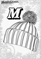 ABC Winter Buchstaben – M – Muetze ABC Winter Buchstaben – M – Muetze