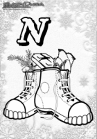 ABC Winter Buchstaben – N – Nikolaus ABC Winter Buchstaben – N – Nikolaus