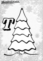 ABC Winter Buchstaben – T – Tannenbaum ABC Winter Buchstaben – T – Tannenbaum
