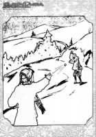 Winter Ausmalbild Schneeballschlacht