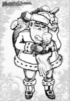 Winter Ausmalbild Weihnachtsmann