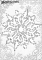 Winter Mandala Ausmalbilder Schnee Flocke