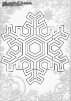 Winter Mandala Malbilder Schnee Flocke