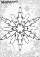 Winter Mandala Malbilder Schnee Flocken