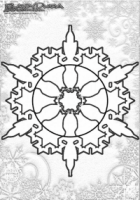 Winter Mandala Malvorlagen Schnee Flocke