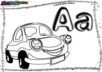 Alphabet-Buchstabe-A-Auto