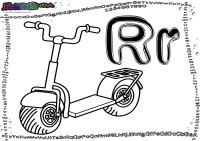 Alphabet-Buchstabe-R-Roller