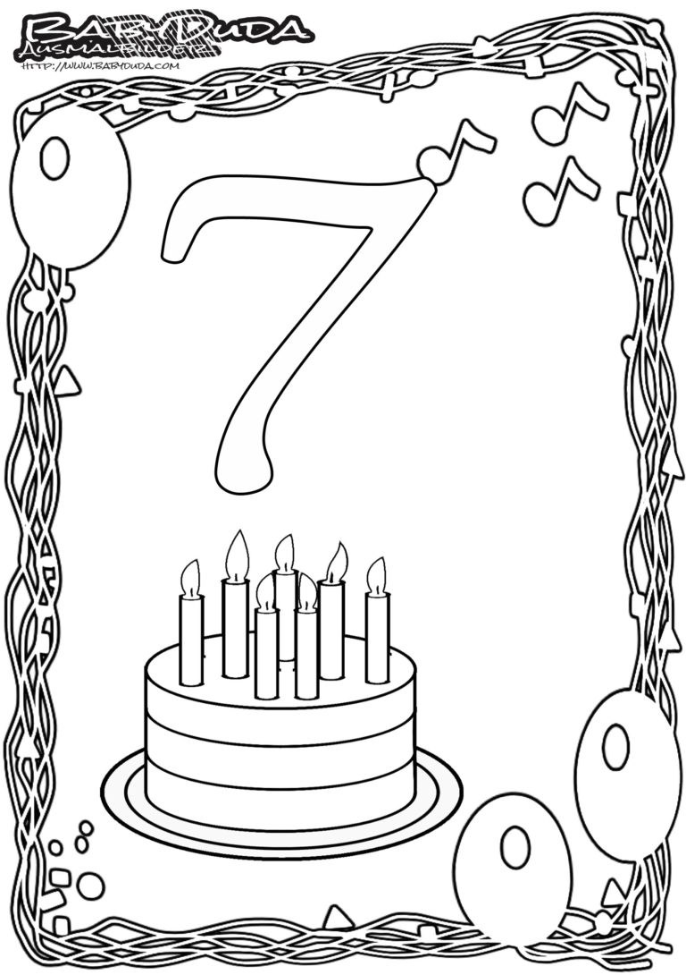 Ausmalbilder & Malvorlagen Geburtstag | BabyDuda » Malbuch