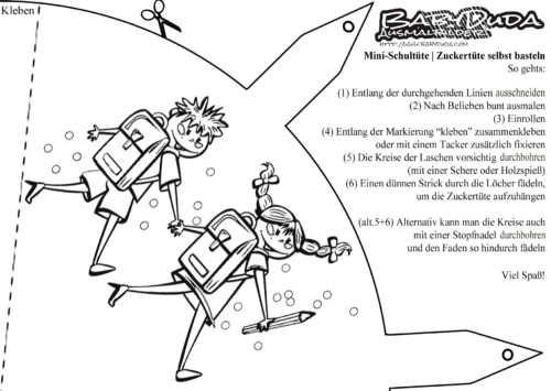 Basteltipp: Schultüte Schulanfang. Kreative Deko-Ideen zur Einschulung. Schulanfang feiern