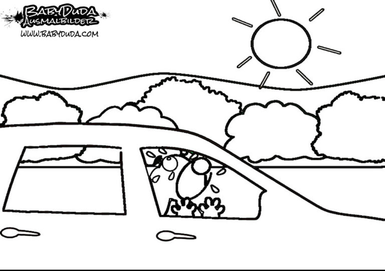 Ausmalbilder Auto & Malvorlagen für Kinder | BabyDuda » Malbuch