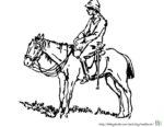 Vorlage Pferd und Mann