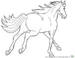 Malvorlagen Pferde - Bild von Pferd zum Ausmalen. Malvorlagen von Pferden und Ausmalbild Pferde
