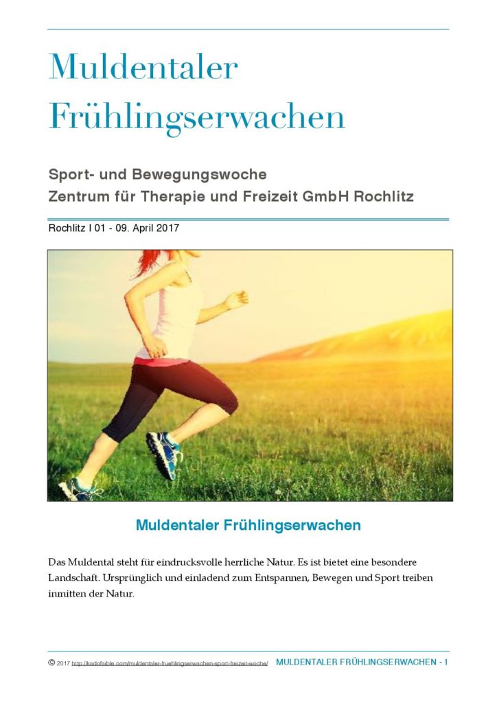 Info Ablauf der Sportveranstaltung