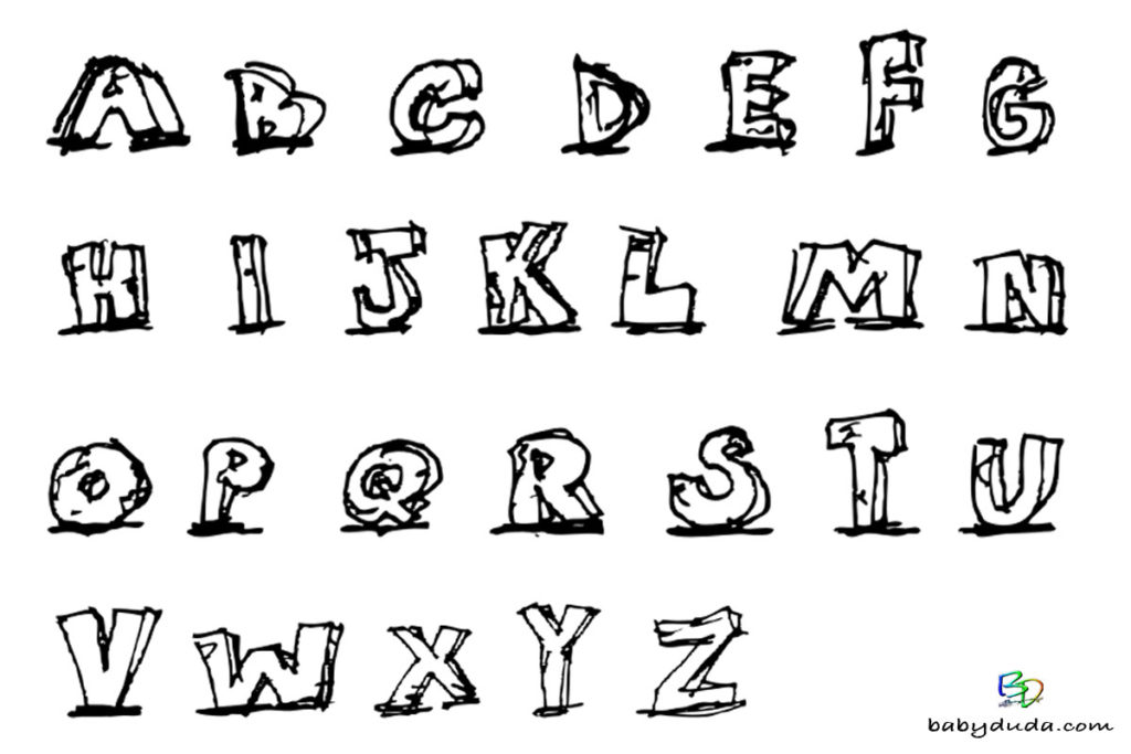 38 alphabet groß und kleinbuchstaben zum ausdrucken