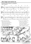 Alle Vögel sind schon da. Bekanntes Frühlingslied für Kinder. Lieder für Kindergarten und Vorschule mit Liedtext, Noten und Melodie.