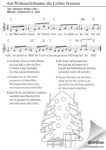 Weihnachtslied - Am Weihnachtsbaume die Lichter brennen. C-Dur. Noten für Kinder kostenlos. Singen in der Weihnachtszeit