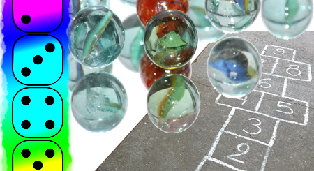 Alte Kinderspiele für Draußen auf der Straße. Die Klassiker an der frischen Luft für Kinder. Kreative Bewegungsspiele und Zählspiele.